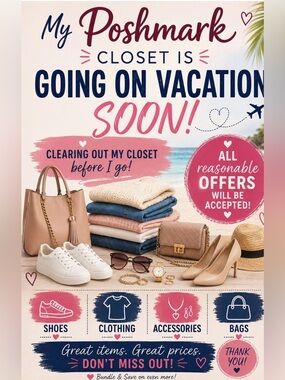 Closet Going on Vacation Sale